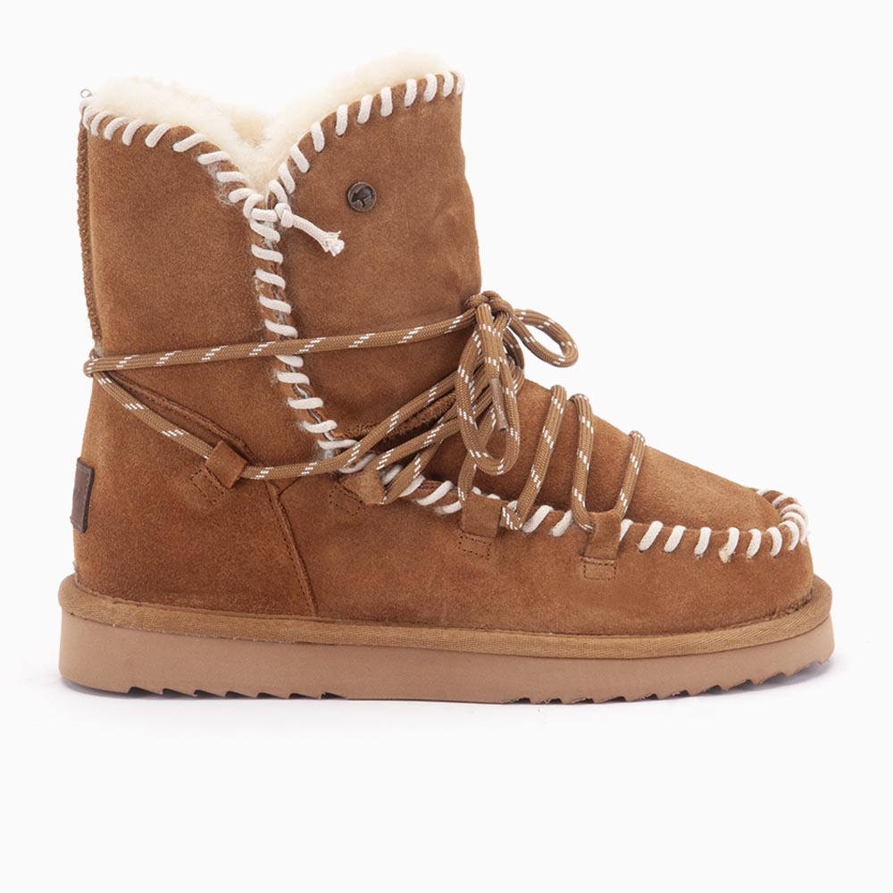 Warmbat WTR321325-43 Waturra Suede Lace Boot Cognac