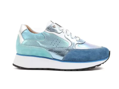 Footnotes Footnotes Esmee 32.002.1193 Cow Azur K Blauw Suede