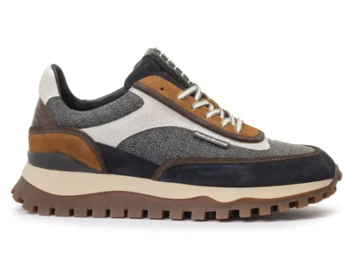 van Bommel van Bommel 10138-31-02 de Grommer Dark Grey Blauw Suede