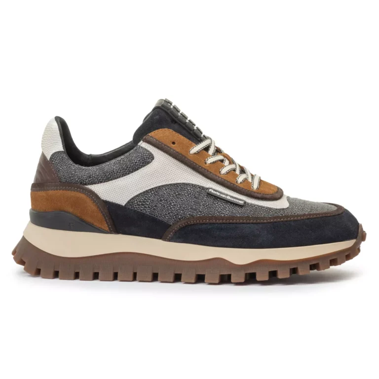 van Bommel van Bommel 10138-31-02 de Grommer Dark Grey Blauw Suede