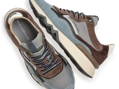 van Bommel van Bommel 10178-40-02 de Zager Blue Blauw Suede