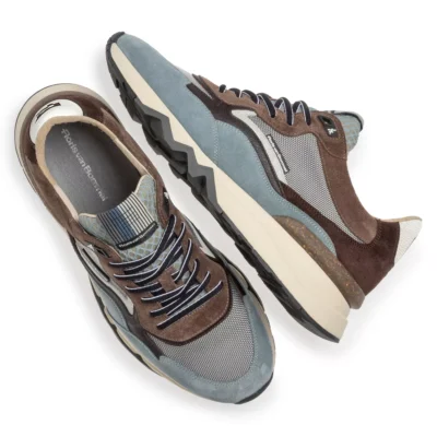 van Bommel van Bommel 10178-40-02 de Zager Blue Blauw Suede