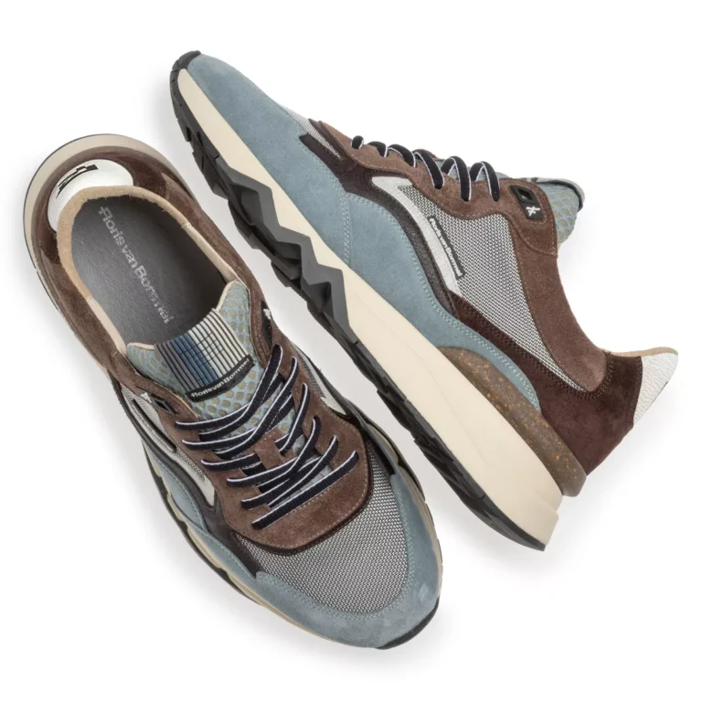 van Bommel van Bommel 10178-40-02 de Zager Blue Blauw Suede