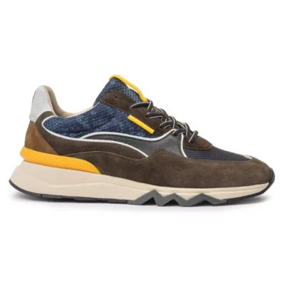 van Bommel van Bommel 10189-40-01 De Zager Bleu Bruin Suede
