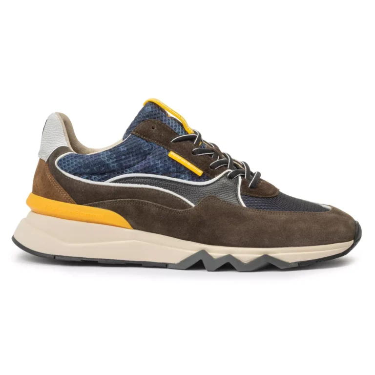 van Bommel van Bommel 10189-40-01 De Zager Bleu Bruin Suede