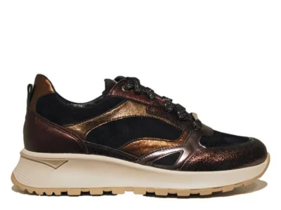 Footnotes Footnotes 15005-2010 Suede Black Bronze Rood/Bordeaux