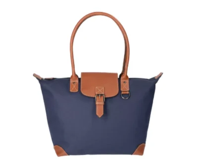 Danielle Lederwaren Danielle Lederwaren FU 5101 Schoolback Coated Canvas Blue Blauw Suede