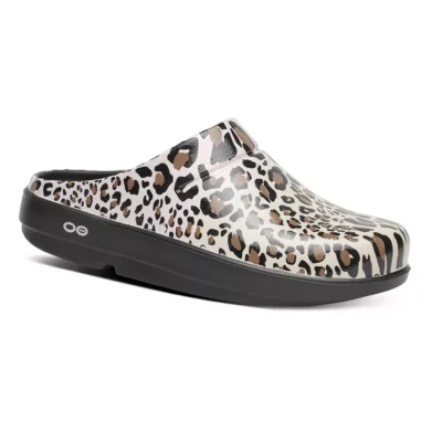 Oofos Oofos Ooclog Leopard Beige