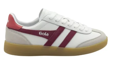 Gola Gola CLB744 Viper Leather White/Cerise/Coral Grijs suede