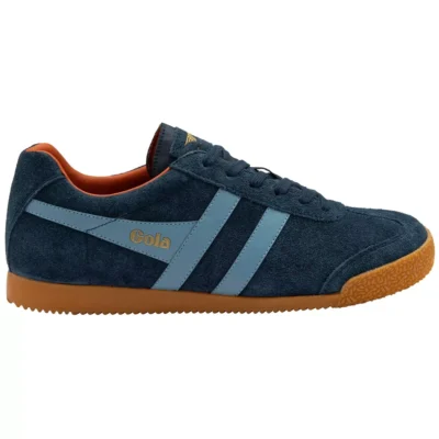 Gola Gola CMA192 Harrier Suede Trainer Navy/Iceberg Blauw Suede