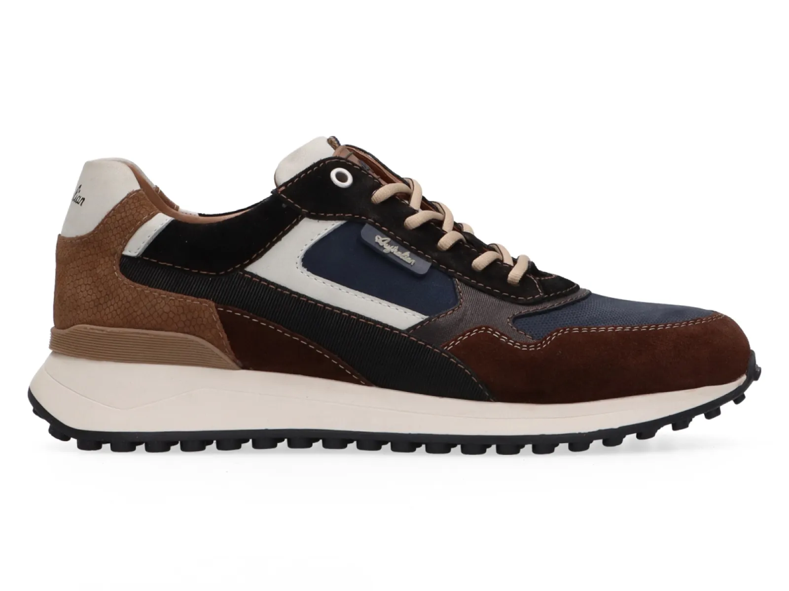 Australian 15.1712.02-SIF Yamato Blue Leather Bruin Suede 1 Australian Australian 15.1712.02-SIF Yamato Blue Leather Bruin Suede