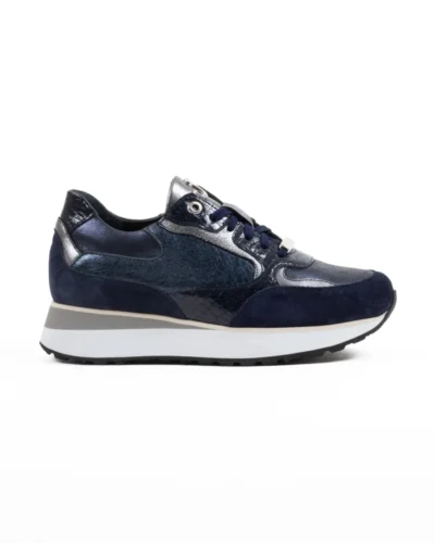 Footnotes Footnotes Esmee Kriss 32.002-7690 Dark Blue K Blauw Suede