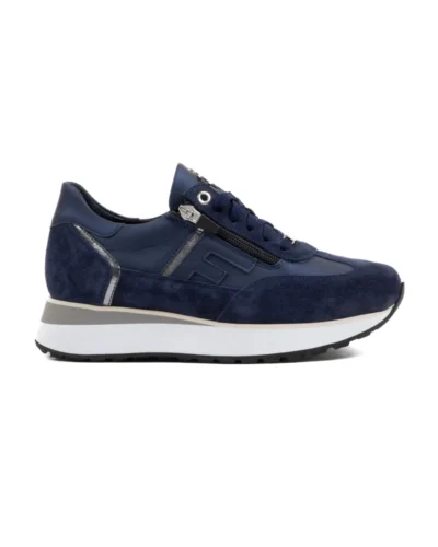 Footnotes Footnotes Esther Hilda 31.011-3390 Blue H Blauw Suede