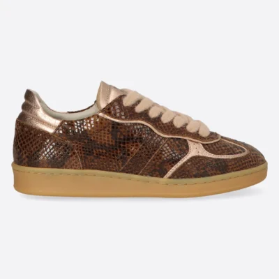 Piedi Nudi Piedi Nudi Imola 01.25 Brown Print Leather Bruin