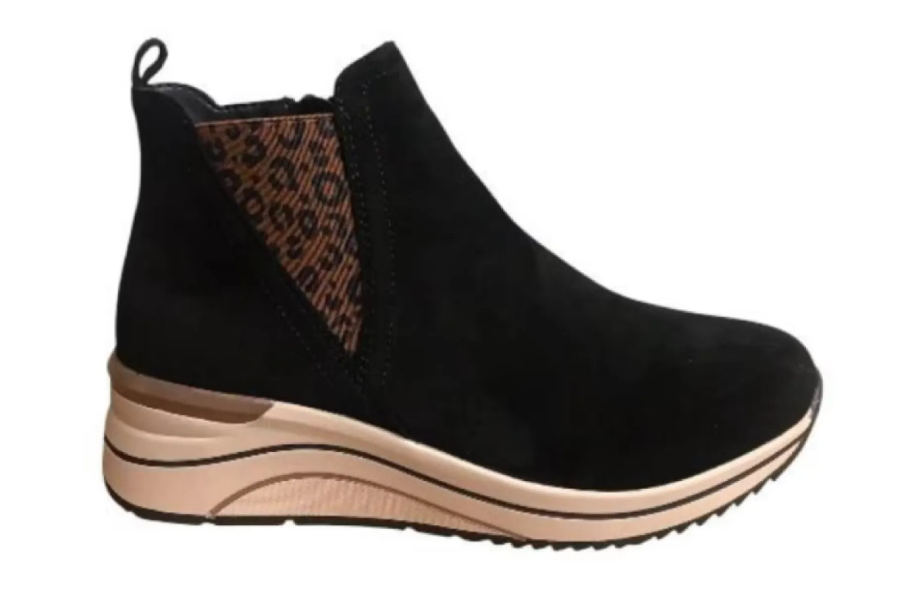 Remonte D0T75-05 Schwarz Zwart Suede 1 Remonte Remonte D0T75-05 Schwarz Zwart Suede