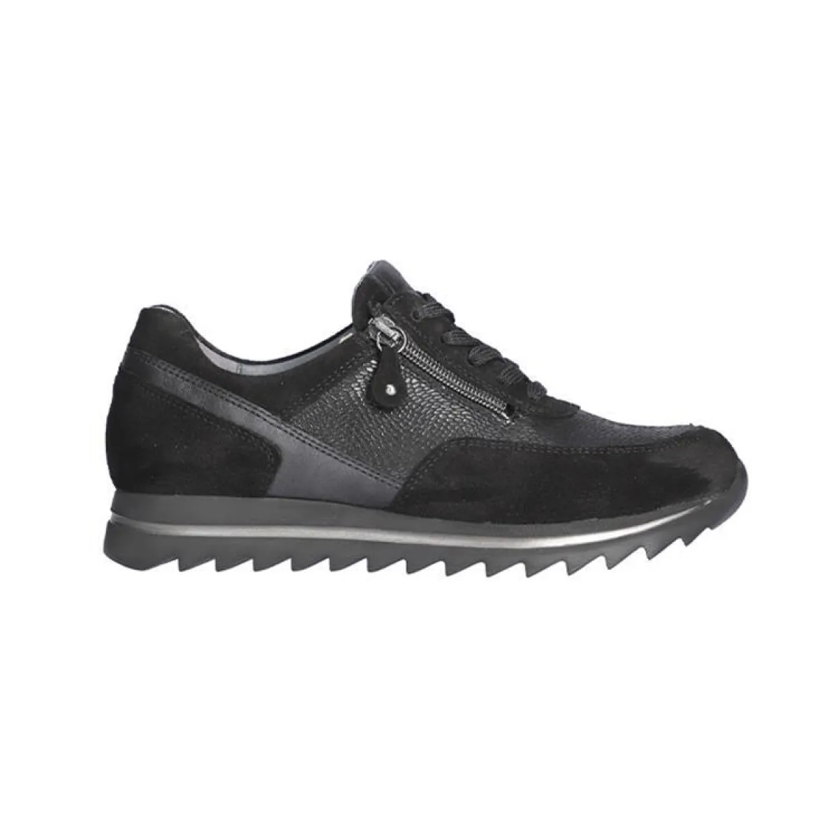 Waldlaufer 923019 408 001 Haiba Schwarz Zwart Suede 1 Waldlaufer Waldlaufer 923019 408 001 Haiba Schwarz Zwart Suede
