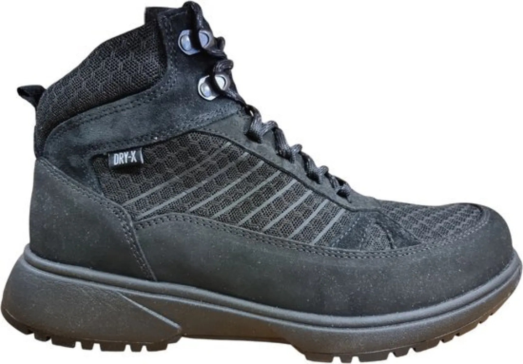 Xsensible 40408.5.003 Oulu Zwart Suede 1 Xsensible Xsensible 40408.5.003 Oulu Zwart Suede