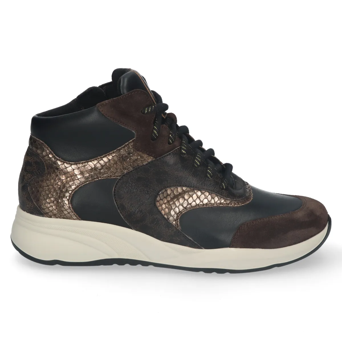 Durea 9835 608 2291 Brown Black Combi Bruin Suede 1 Durea Durea 9835 608 2291 Brown Black Combi Bruin Suede