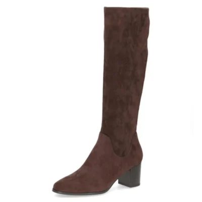 Caprice Caprice 9-25503-45 38A Brown Chocolate Stretch Bruin Suede