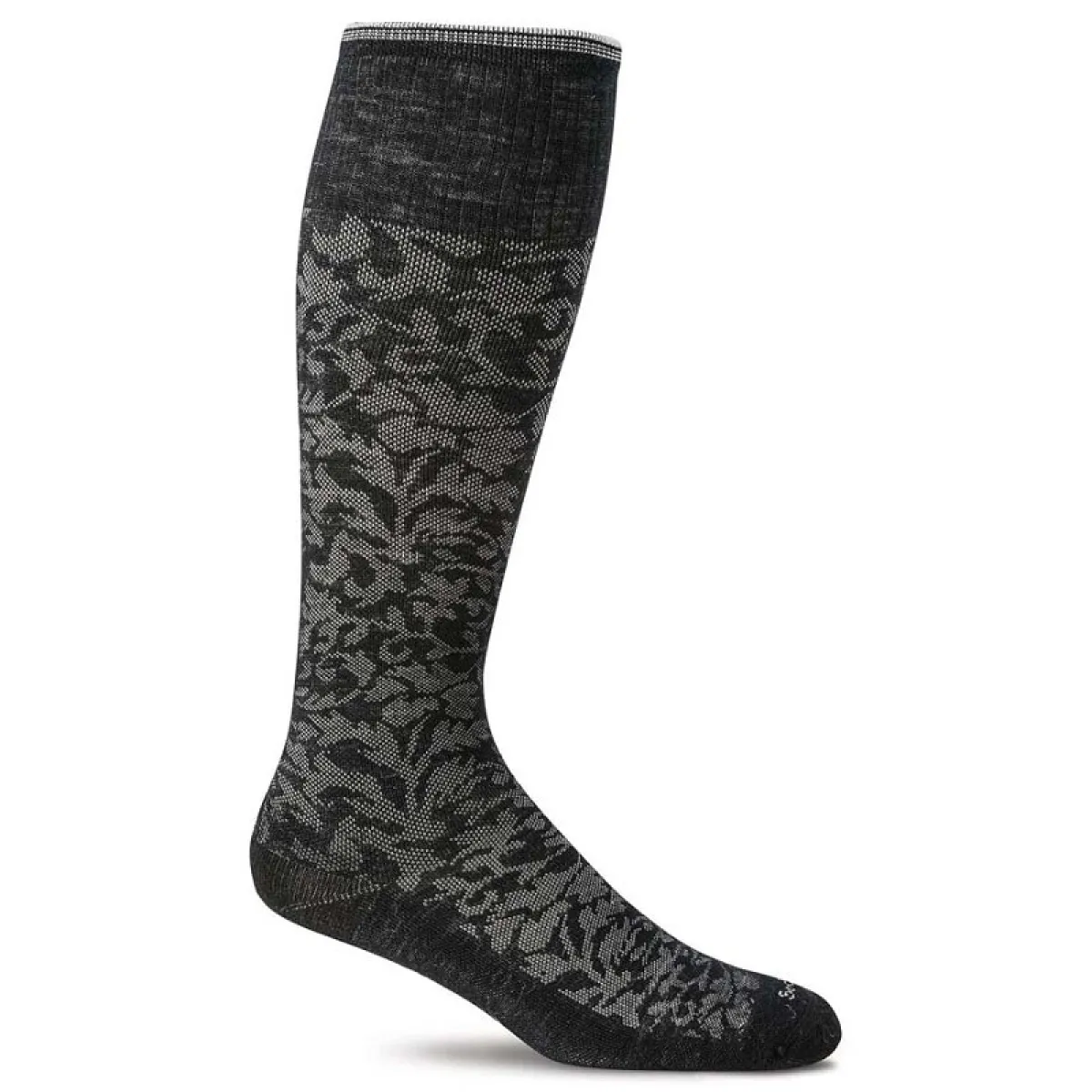 Sockwell SW16W.900 Damask 15-20 Zwart 1 Sockwell Sockwell SW16W.900 Damask 15-20 Zwart