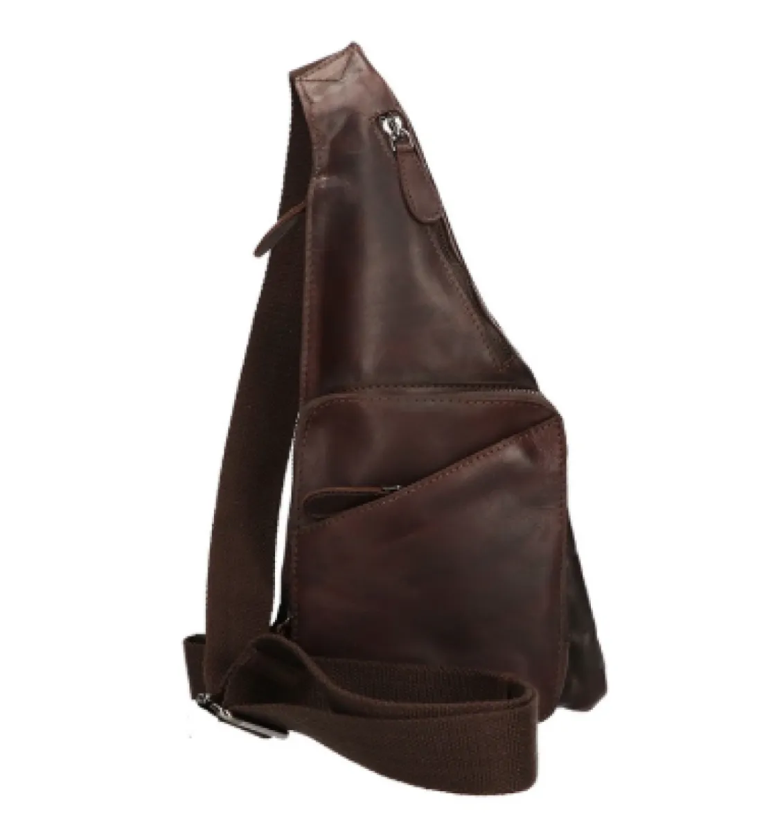 Danielle Lederwaren 4000 Crossbody Brown Bruin 1 Danielle Lederwaren Danielle Lederwaren 4000 Crossbody Brown Bruin