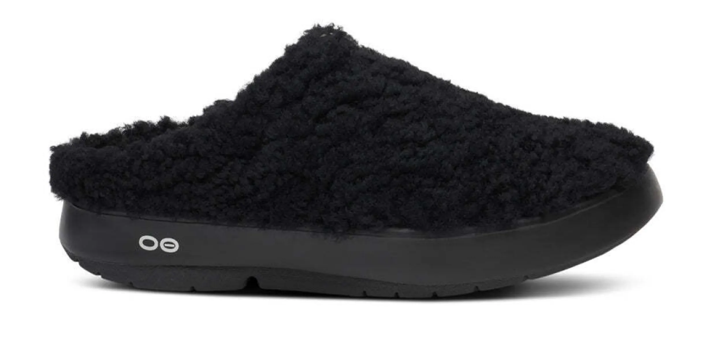 Oofos Oocoozie Sherpa Mule Black 5277-BLCK Zwart 1 Oofos Oofos Oocoozie Sherpa Mule Black 5277-BLCK Zwart